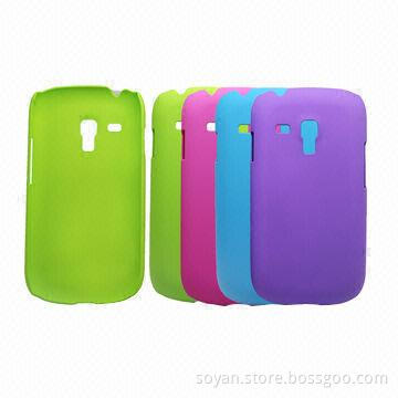PC Hard Cases/Mobile Phone Plastic Cases for Galaxy S3 Mini, Different Colors, with Rubber Coating